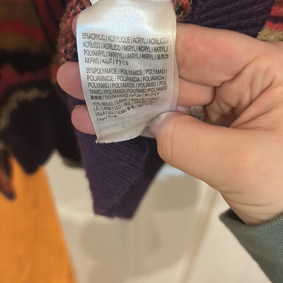 Farm Rio Stripes and Patch Sweater M - Picture 7 of 8